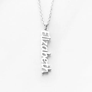 Vertical Name Necklace